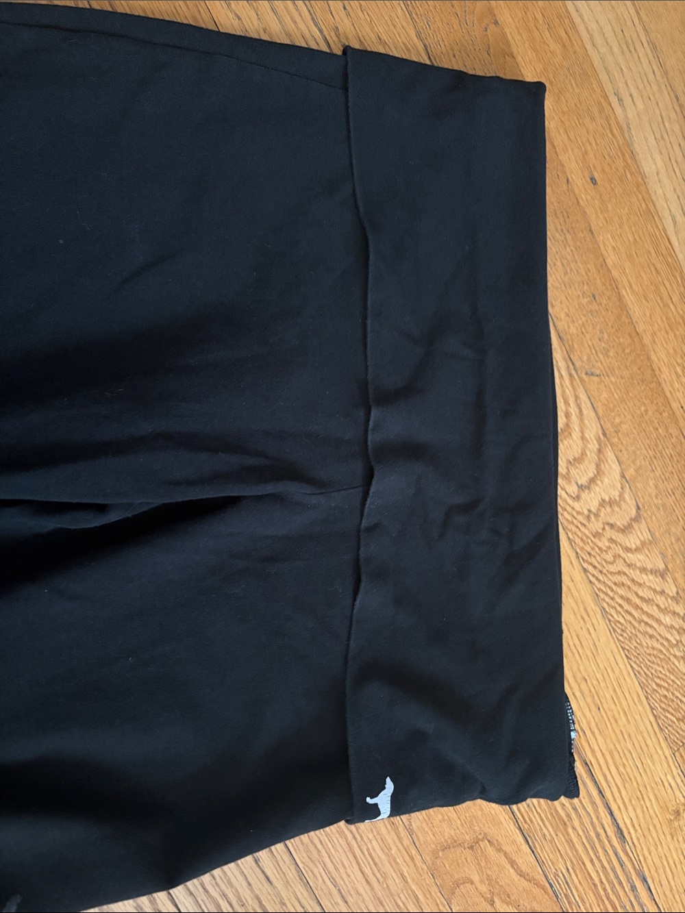 PINK Victoria's Secret Black Fold-Over Waist Yoga Pants - Picture 2 of 2